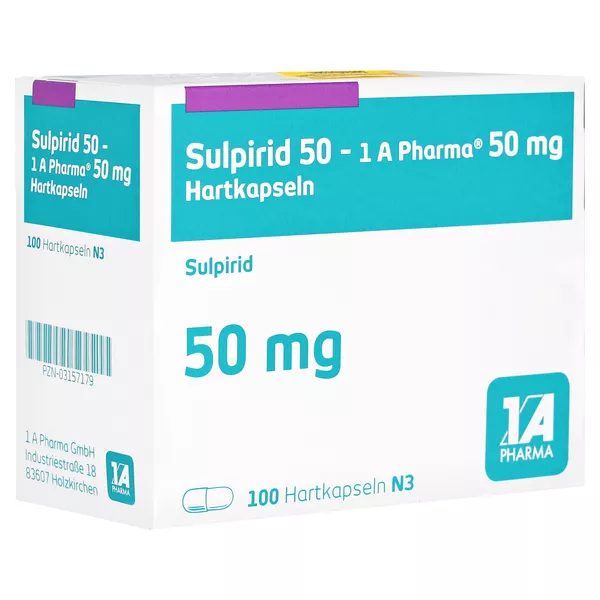 Sulpirid 50-1a Pharma Hartkapseln 100 St