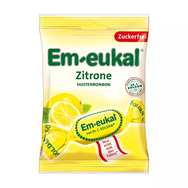 EM Eukal Bonbons Zitrone zuckerfrei, 75 g