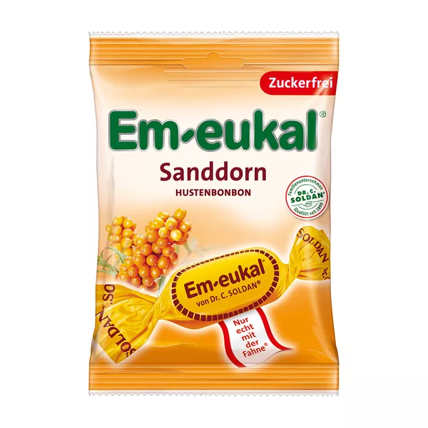 EM Eukal Bonbons Sanddorn zuckerfrei, 75 g