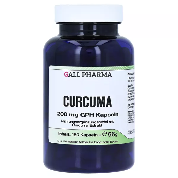Curcuma 200 mg Kapseln, 180 St.