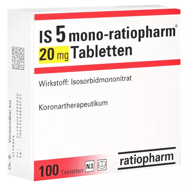 IS 5 Mono-ratiopharm 20 mg Tabletten, 100 St.