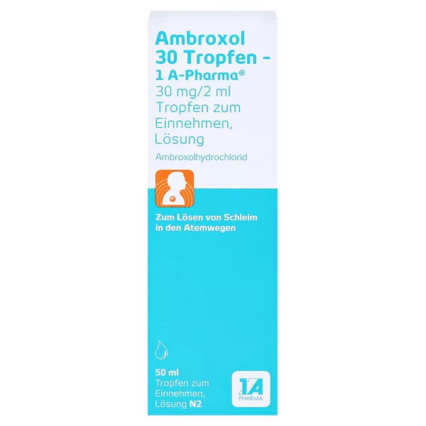 Ambroxol 30 Tropfen-1 A Pharma 50 ml