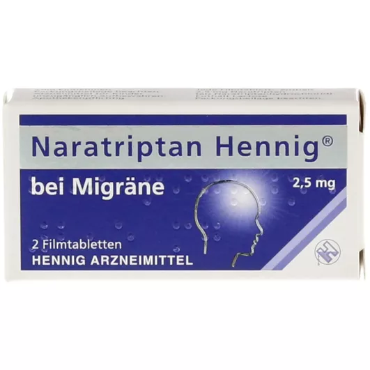 Naratriptan Hennig bei Migräne 2,5 mg Fi 2 St