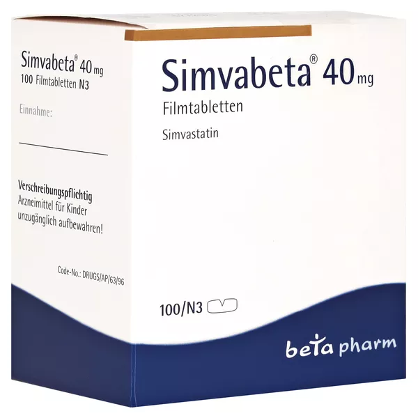 Simvabeta 40 mg Filmtabletten 100 St