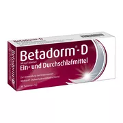 Produktabbildung: Betadorm D Tabletten
