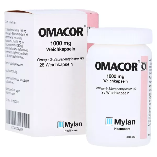 Omacor 1.000 mg Weichkapseln, 28 St.