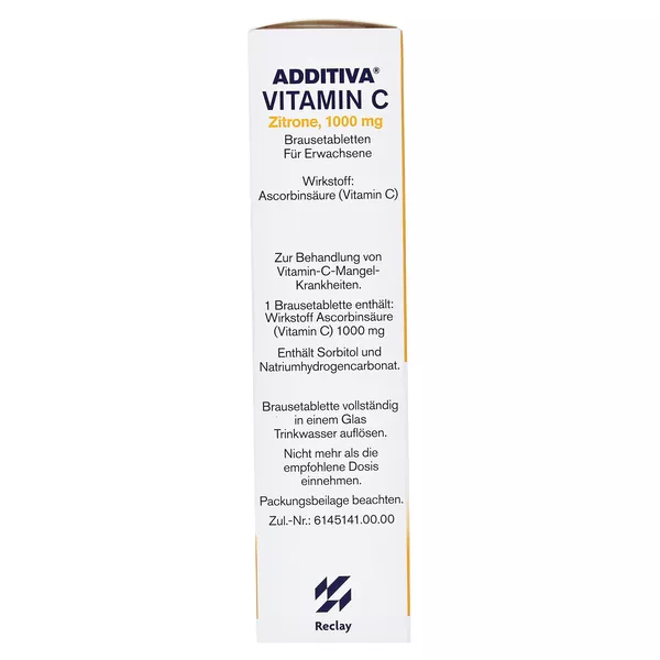 Additiva Vitamin C Zitrone 1000mg, 20 St.