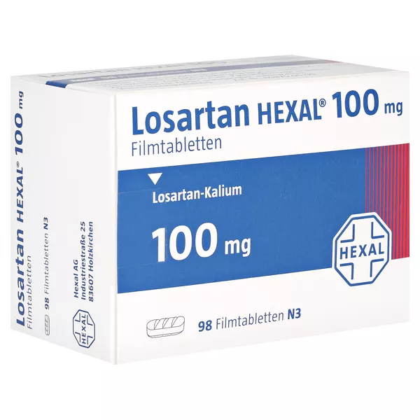 Losartan Hexal 100 mg Filmtabletten, 98 St.