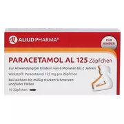 Paracetamol AL 125 Säuglings-Suppositorien 10 St