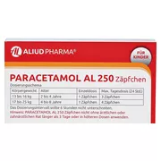 Paracetamol AL 250 Kleinkinder-Suppositorien 10 St