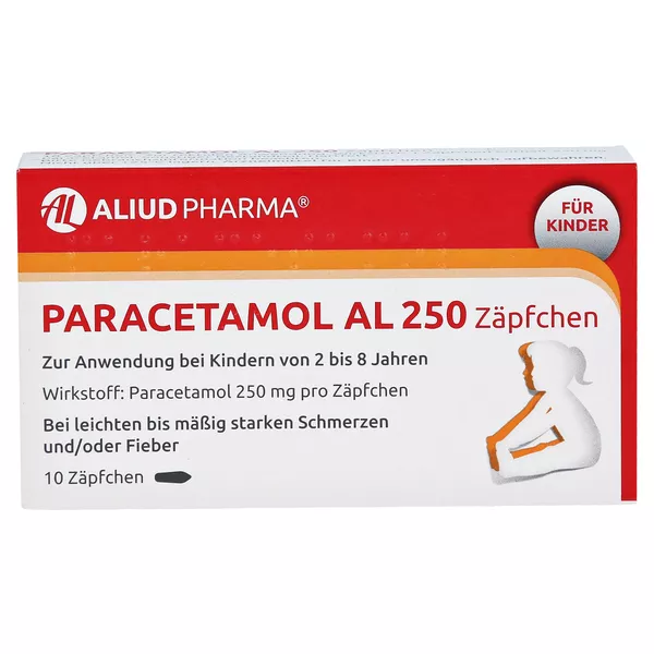 Paracetamol AL 250 Kleinkinder-Suppositorien 10 St