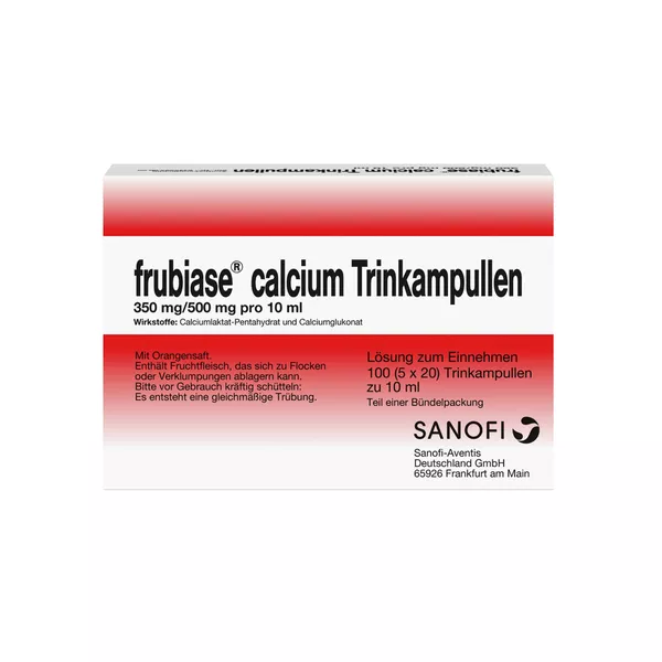 FRUBIASE CALCIUM T Trinkampullen, 5 x 20 St.