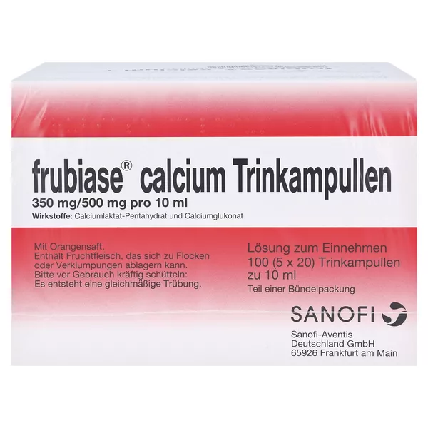 FRUBIASE CALCIUM T Trinkampullen, 5 x 20 St.