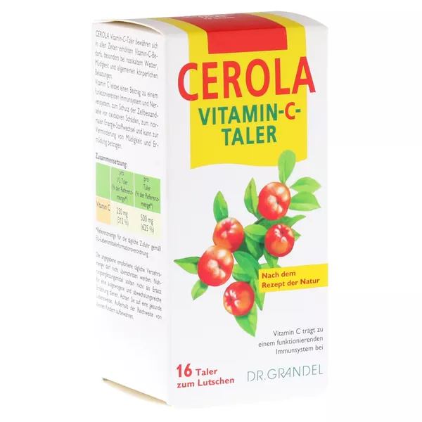 Cerola Vitamin C Taler Grandel, 16 St.