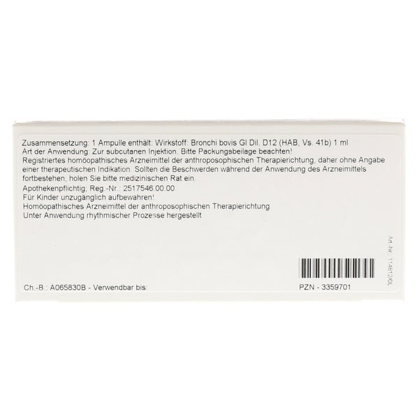 Bronchi GL D 12 Ampullen 10X1 ml