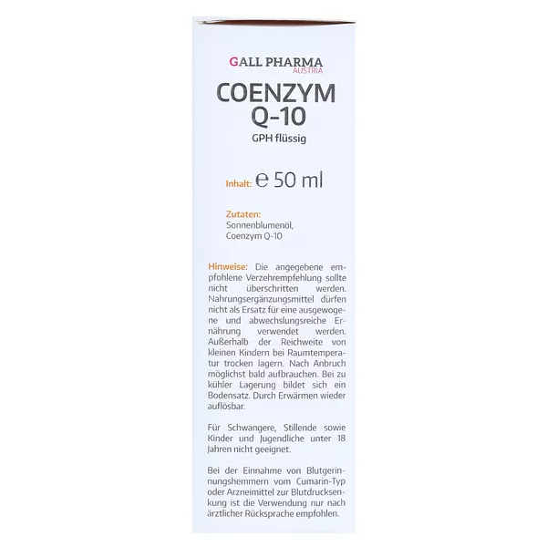 Coenzym Q10 GPH flüssig 50 ml
