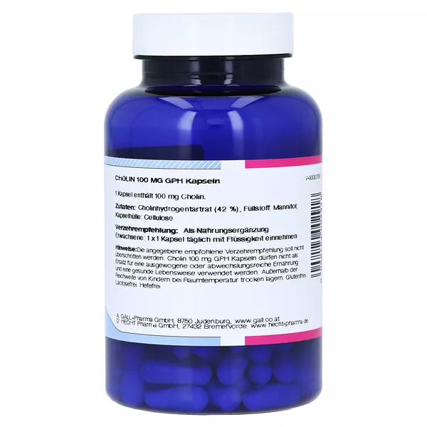 Cholin 100 mg GPH Kapseln 120 St
