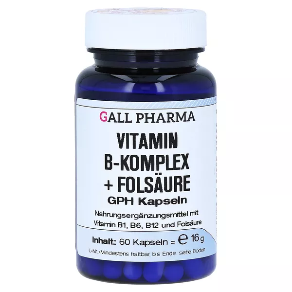 Vitamin B Komplex+folsäure Kapseln 60 St