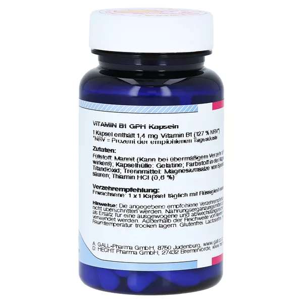 Vitamin B1 GPH 1,4 mg Kapseln 60 St