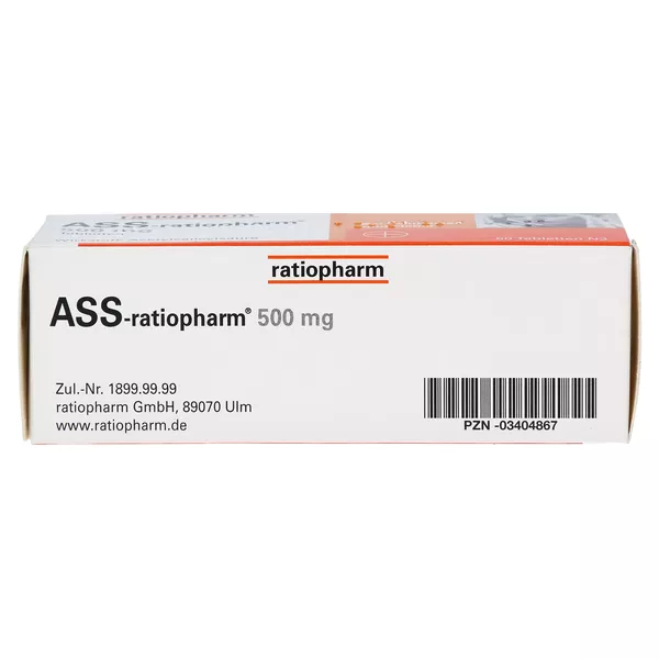 ASS ratiopharm 500 mg, 50 St.