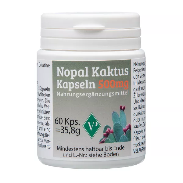 NOPAL Kaktus 500 mg Kapseln 60 St
