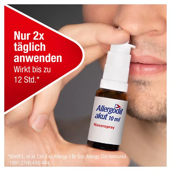 Allergodil akut Nasenspray bei Heuschnupfen, 10 ml
