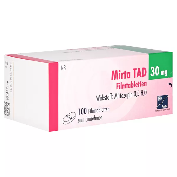 Mirta TAD 30 mg Filmtabletten 100 St