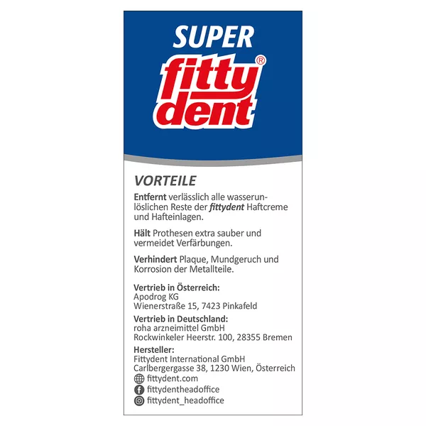 Fittydent Super Reinigungstabletten 32 St