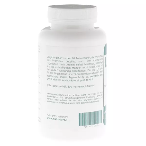 L-arginin 500 mg Kapseln 250 St