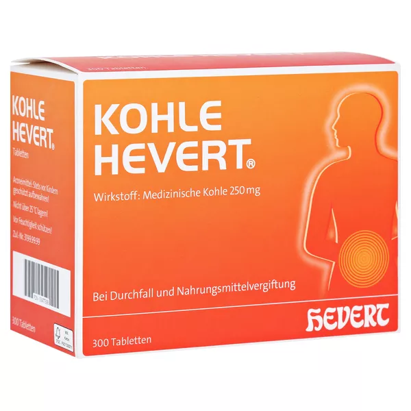 Kohle Hevert Tabletten, 300 St.