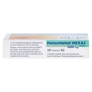 Paracetamol 500 mg HEXAL bei Fieber und Schmerzen, 20 St.
