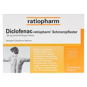 Diclofenac ratiopharm Schmerzpflaster 140 mg 5 St