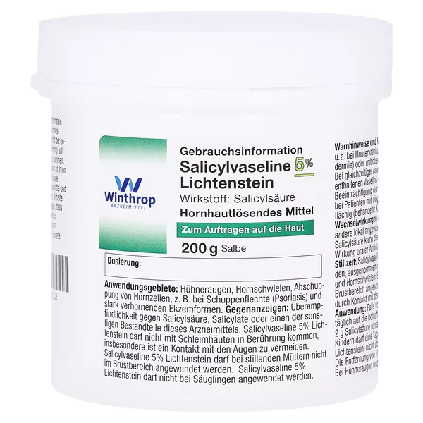 Salicylvaseline 5% Lichtenstein 200 g