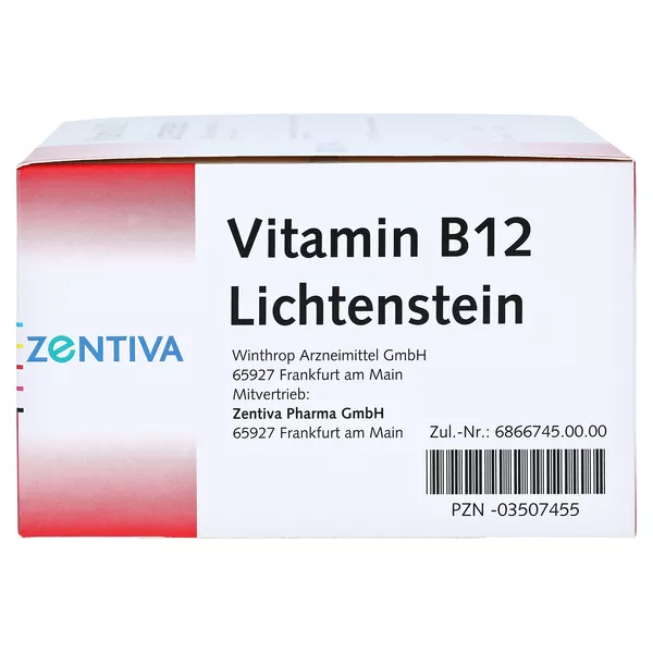 Vitamin B12 1.000 µg Lichtenstein Ampull, 100 x 1 ml