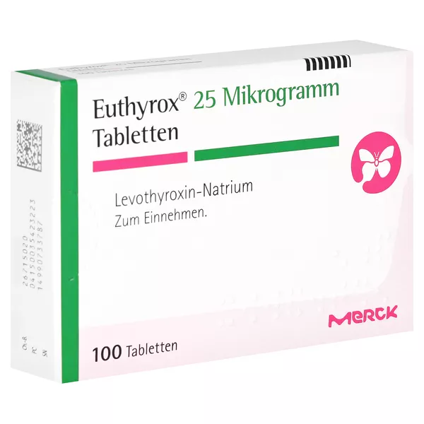 Euthyrox 25 Mikrogramm Tabletten 100 St