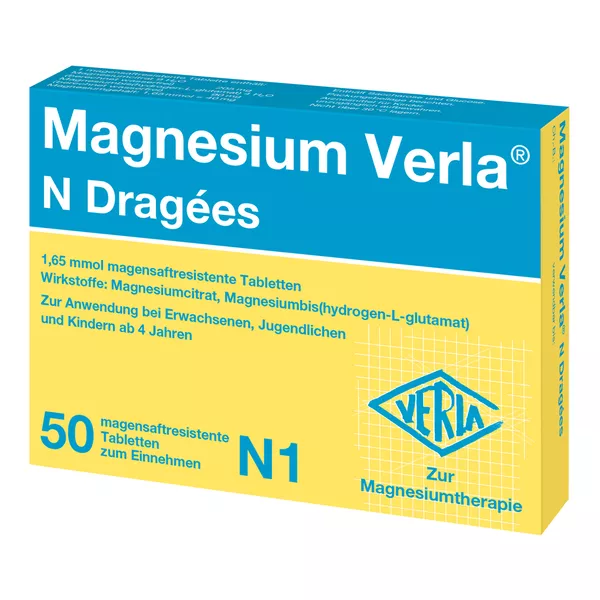 Magnesium Verla N Dragees, 50 St.