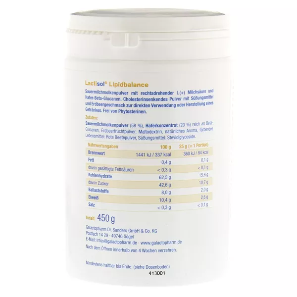 Lactisol Lipidbalance Pulver 450 g