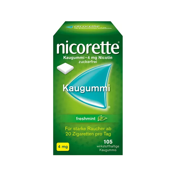 nicorette 4 mg freshmint Kaugummi - Jetzt bis zu 10 Rabatt sichern*, 105 St.