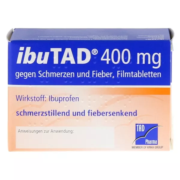 Ibutad 400 mg gegen Schmerzen und Fieber 50 St