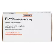 Biotin ratiopharm 5 mg 90 St