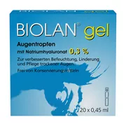 Produktabbildung: Biolan Gel Augentropfen 20X0,45 ml