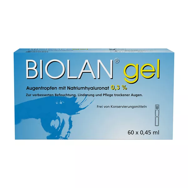 Biolan Gel Augentropfen 60X0,45 ml