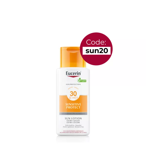 Eucerin Sun Sensitive Protect Lotion Extra Leicht LSF 30 150 ml