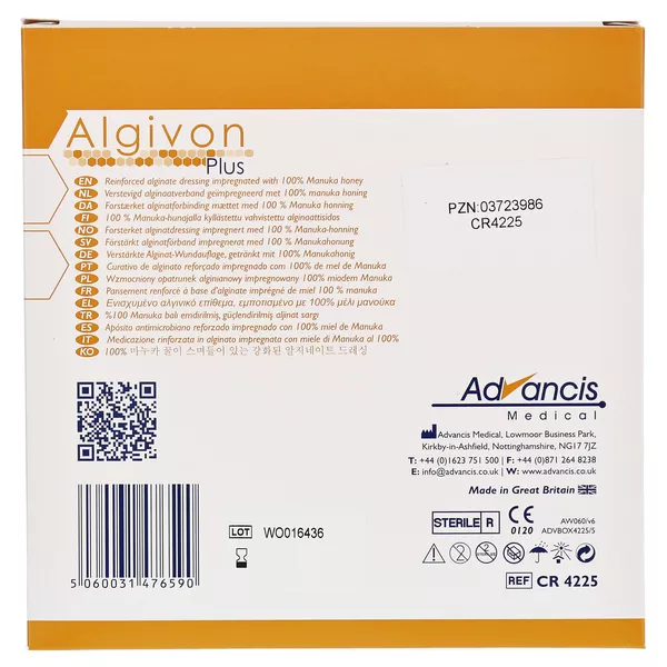 Algivon Plus Honigalginat Wundauflage 10 5 St
