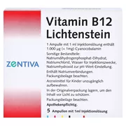 Vitamin B12 1.000 µg Lichtenstein Ampull 5X1 ml