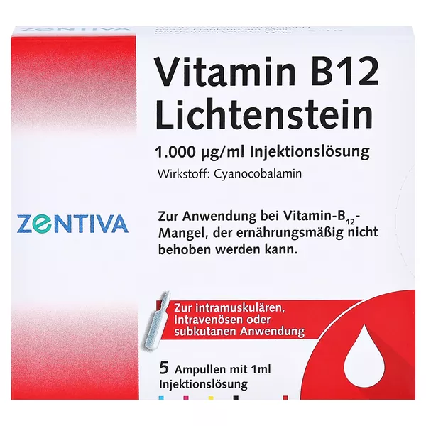 Vitamin B12 1.000 µg Lichtenstein Ampull 5X1 ml