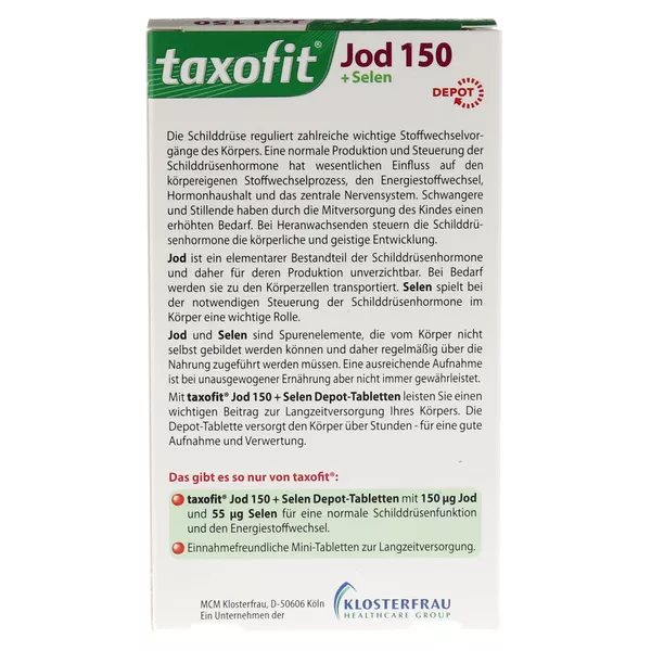 Taxofit Jod Depot Tabletten 60 St