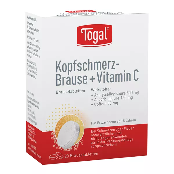 Togal Kopfschmerz-Brause + Vitamin C 20 St