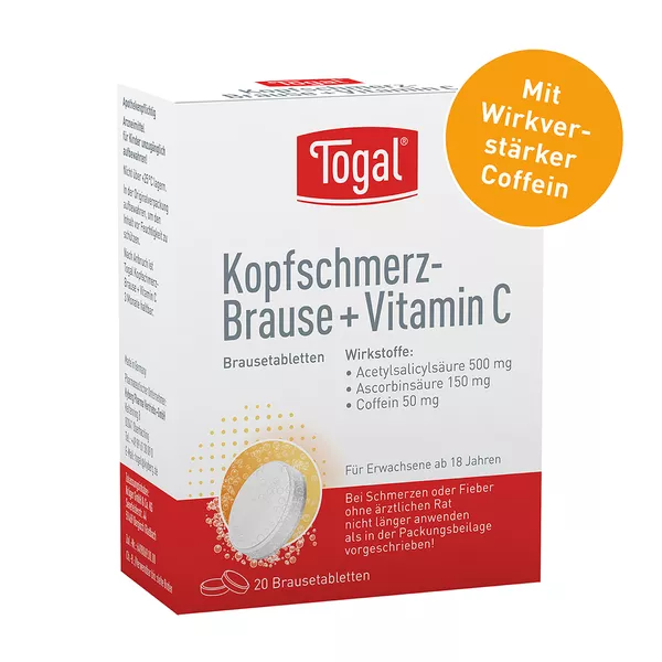 Togal Kopfschmerz-Brause + Vitamin C 20 St