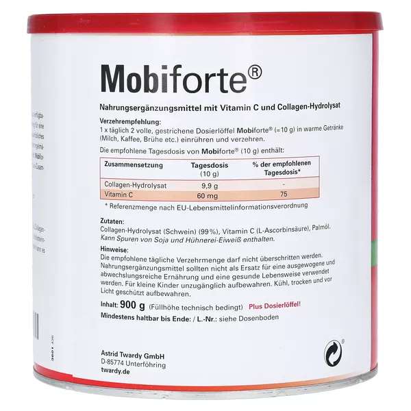 Mobiforte mit Collagen-Hydrolysat Pulver 3X300 g
